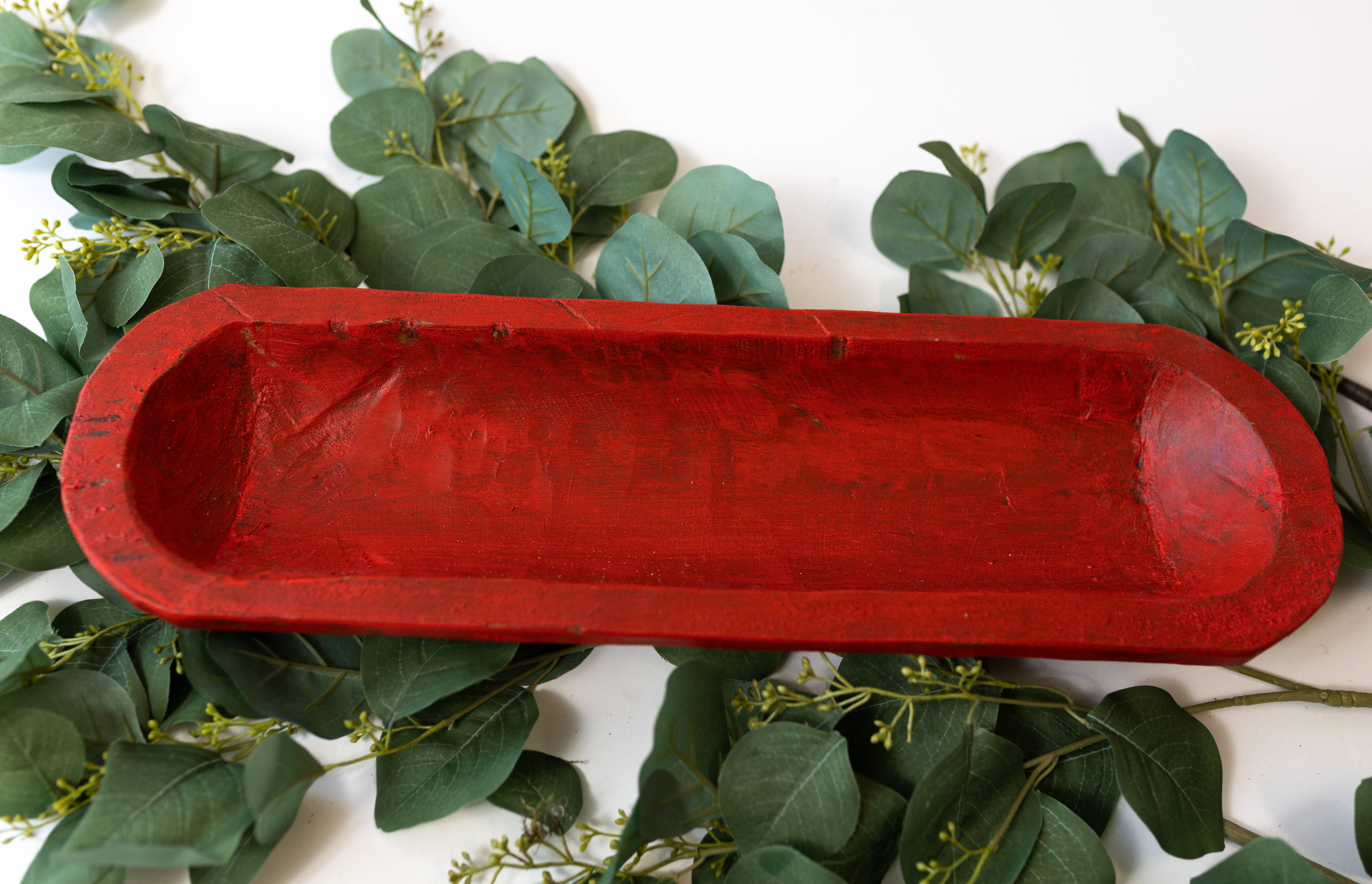 Forever Green Art - Wholesale Decorative Plate/Dish/Bowl - Small Wood Bread Bowl 19" L6