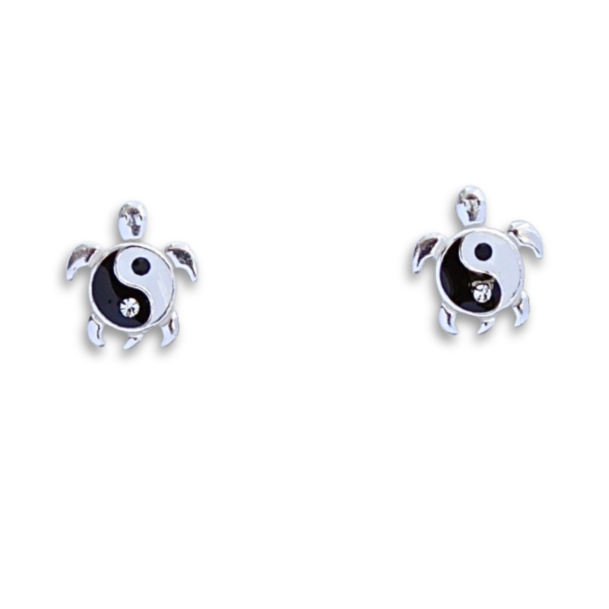 Moonrise Jewelry - Wholesale Stud/Post Earrings - E-97 Yin Yang Turtle Earrings3