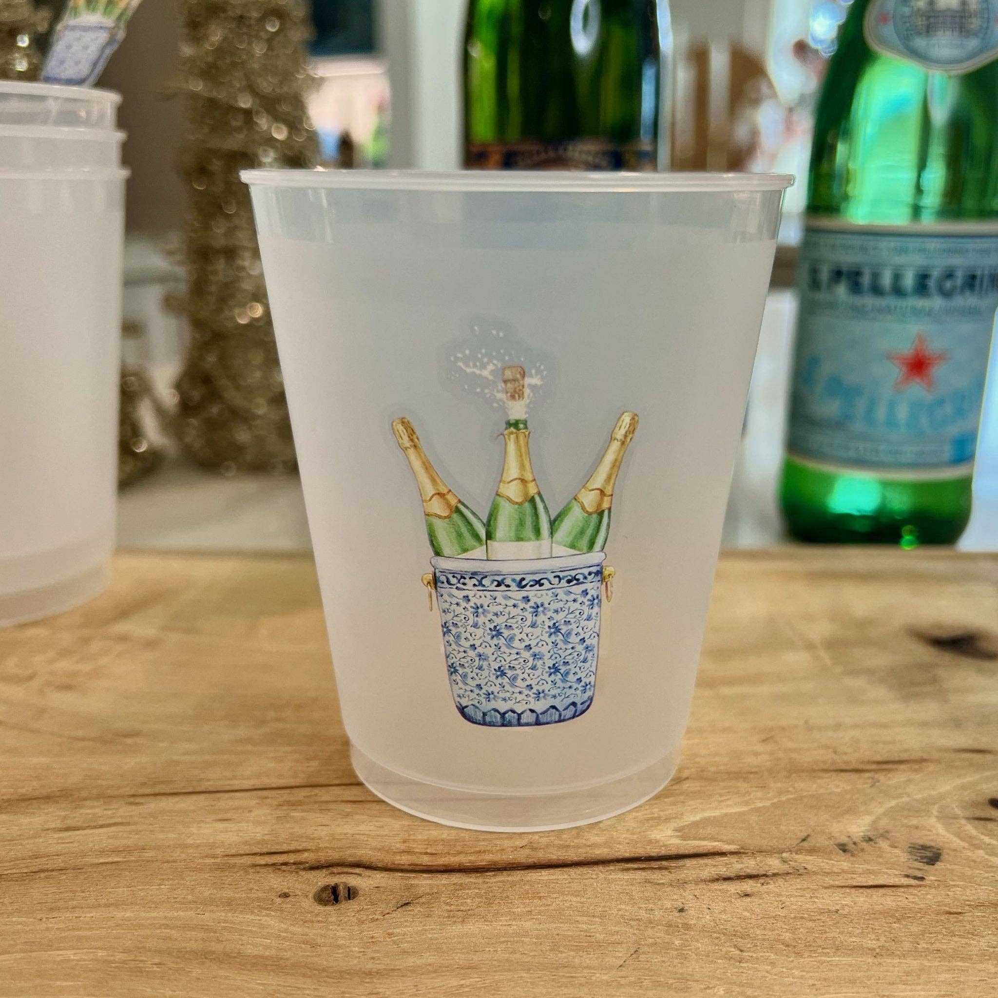 Front Porch Elegance - Wholesale Disposable Cup - Pop the Bubbly- Frostflex Cups (Ships Nov 3)