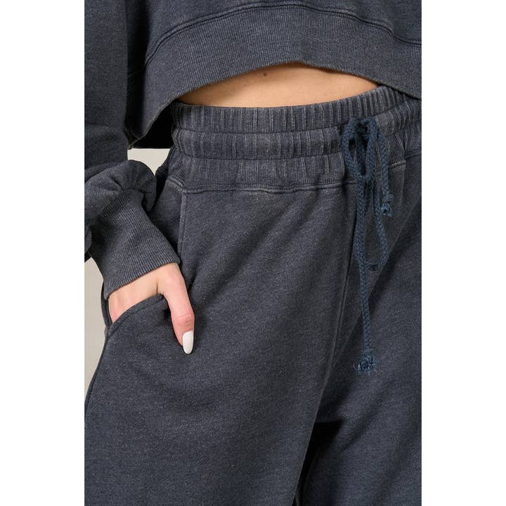 lalamia - Wholesale Pants - Women's - Matching Rib Wide Oversize Sweatpants6