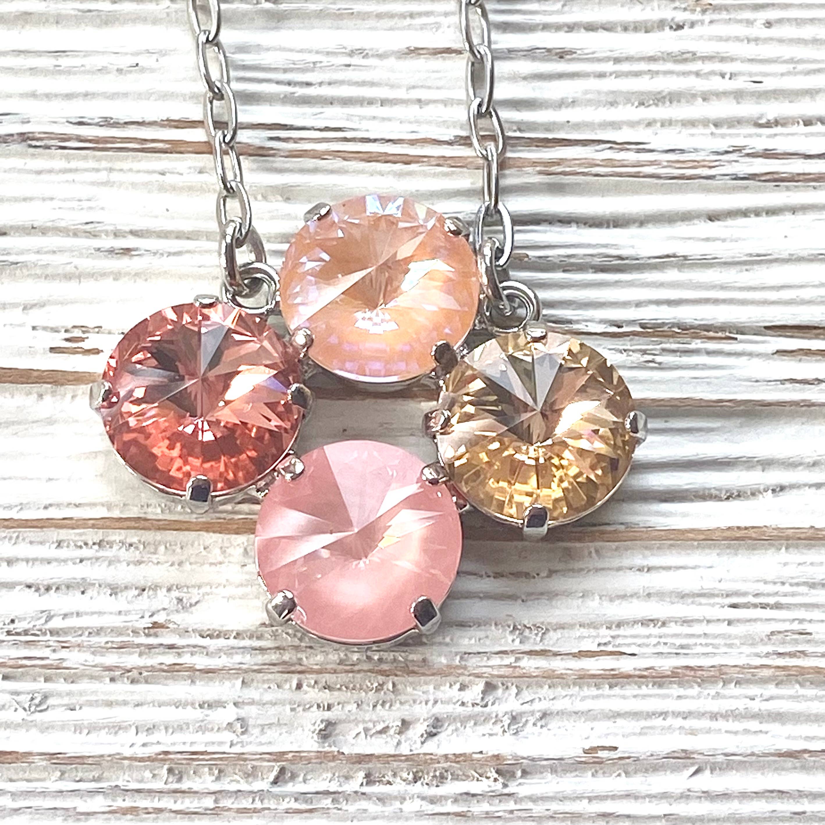 VB&CO Designs Handmade Jewelry - Wholesale Jewelry Set - Crystal jewelry coral crush Swarovski boutique flamingo15