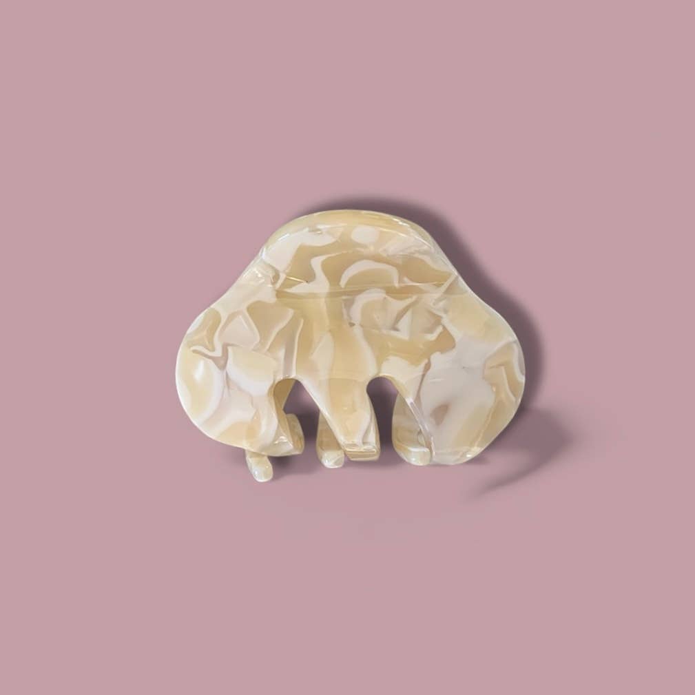 agathe & cocö - Wholesale Hair Clip - Women's - Jellyfish Clip MM - Mother of Pearl