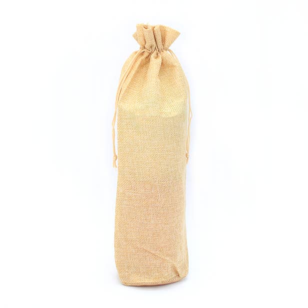 Inca UK - Wholesale Gift bag - Size: 35x15cm Imitation Jute Bottle Bag1