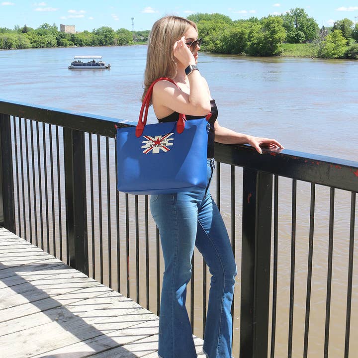 Broadway Tote - New York Blue for wholesale by London JONES