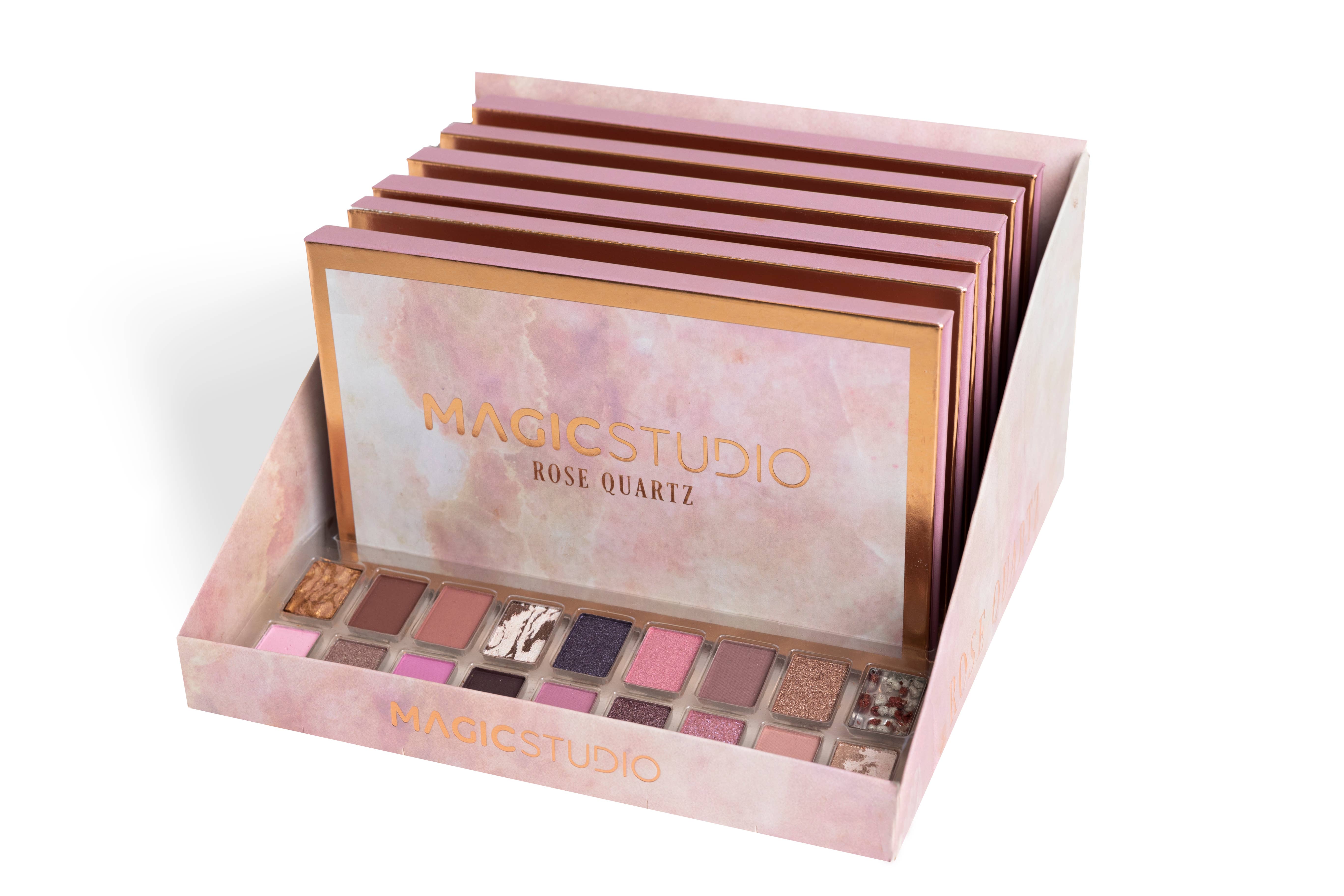 Aquarius Cosmetic SLU - Vente Palettes de fards à paupières - Palette de 18 ombres à paupières Rose Quartz Magic Studio3