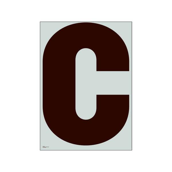 PLTY – wholesale Poster – ABCD Collection - 'C' Alfabetaffisch, 230g matt papper