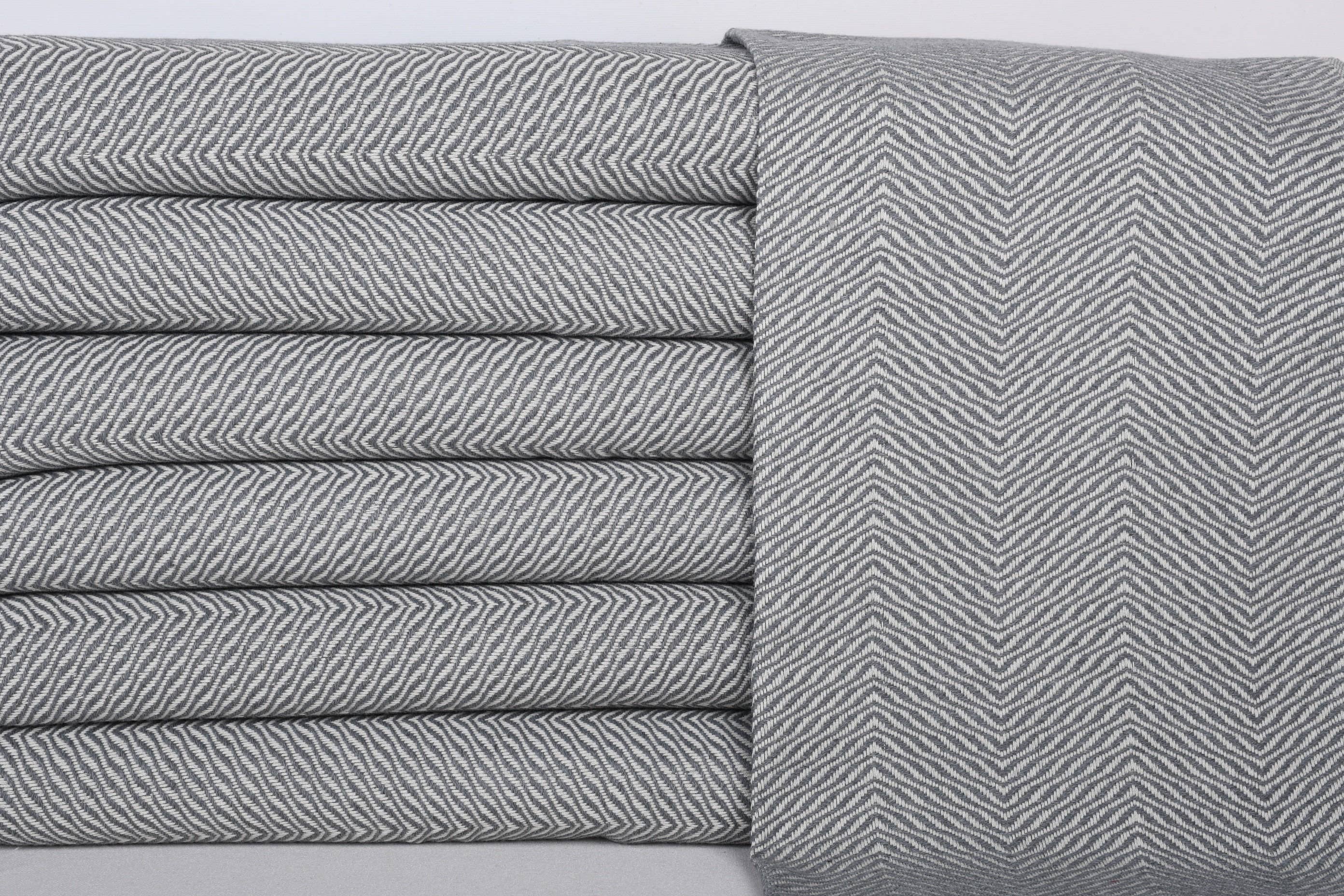 Organic Turkish Towels - Wholesale Tea towel - Turkish Tea Towels, Elegant Dark Gray Napkin1