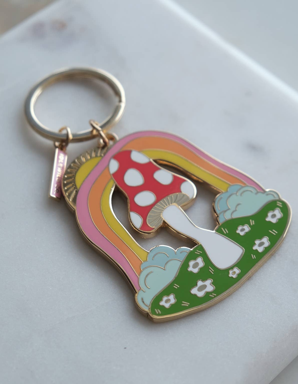 Idlewild Co. - Wholesale Keychain - Women's - Magic Mushroom Enamel Keychain1