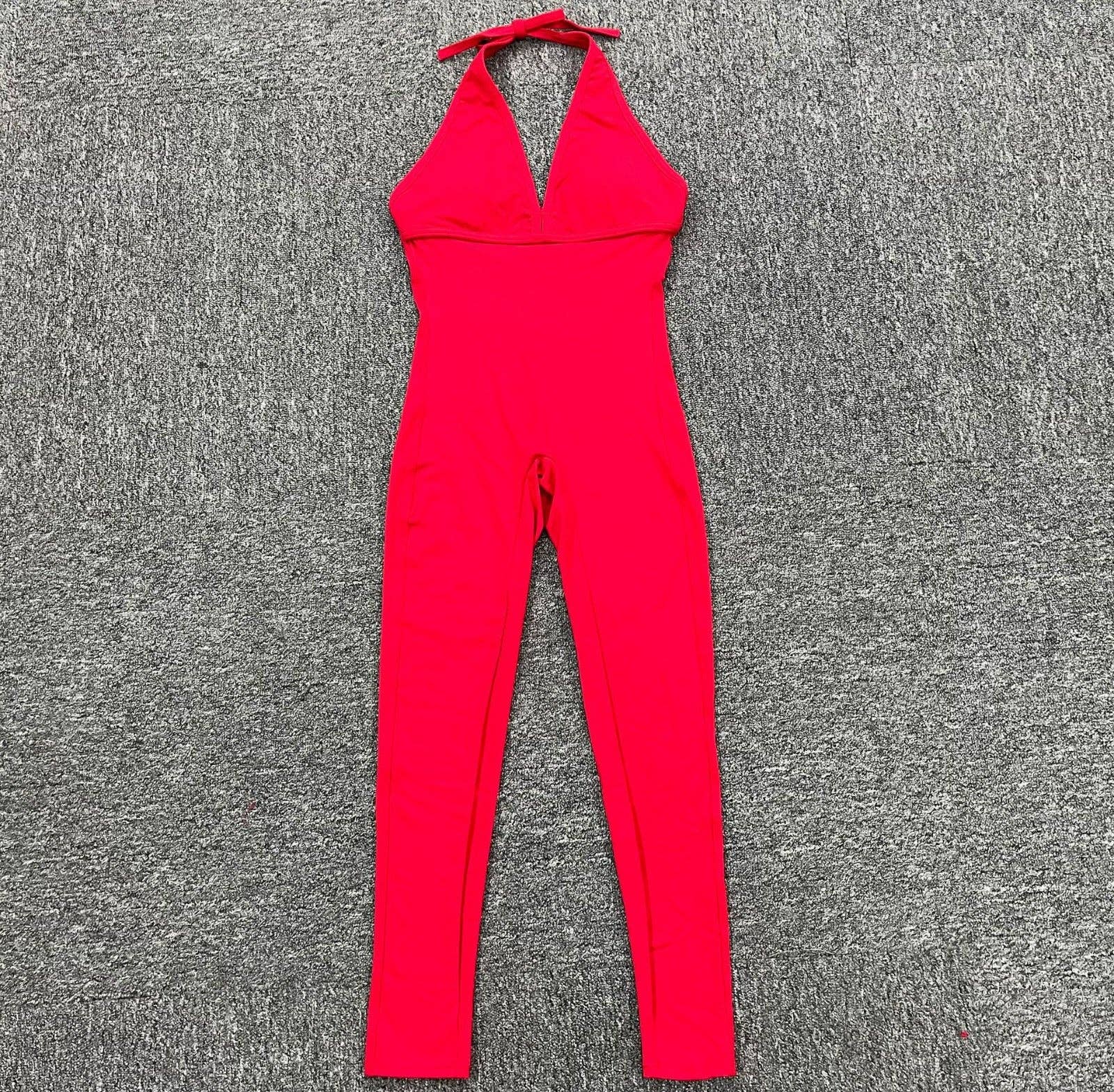 VIGOR – wholesale Unitard – Dam – Sparkdräkt Scrunch Butt Jumpsuit Yoga Djup V-ringning Kläder Fitne31