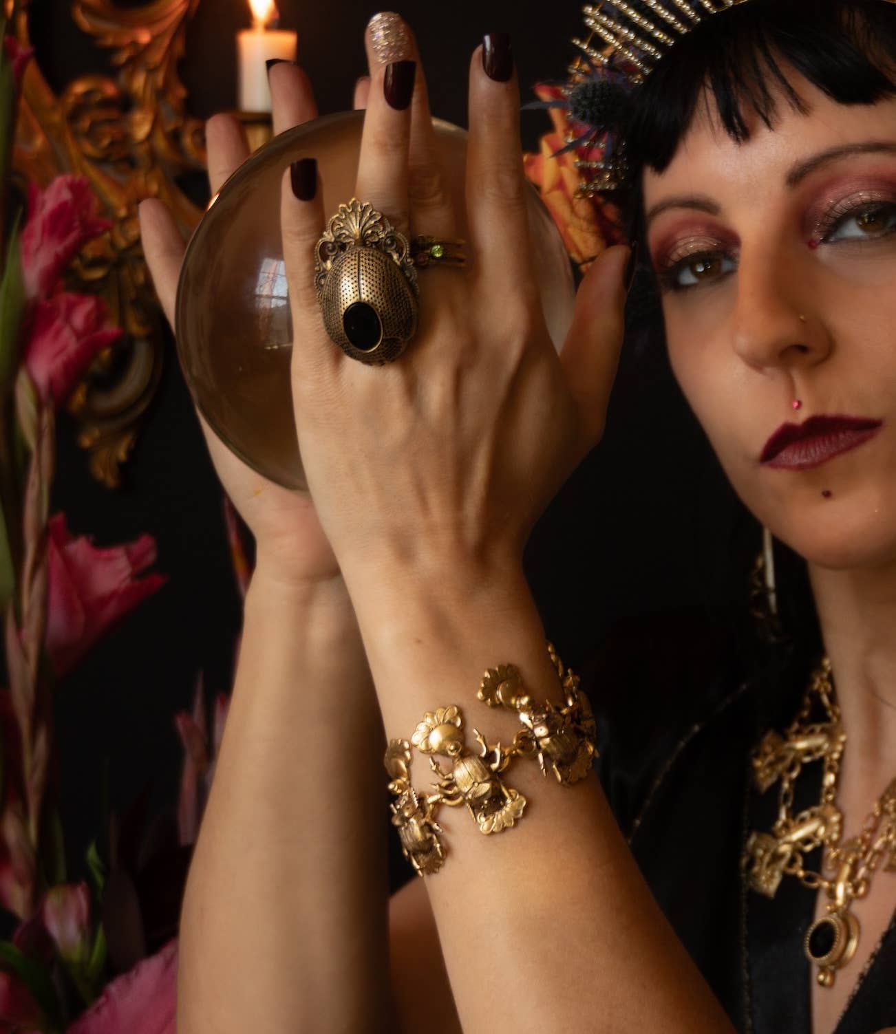 Trollbinde - Wholesale Link & Chain Bracelet - Sun Empress Scarab Link Bracelet5