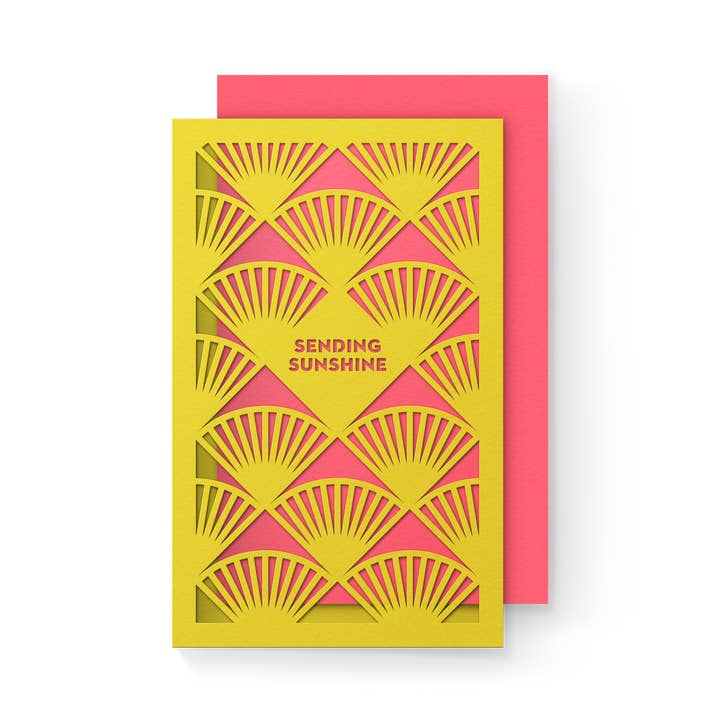 Dear Beni - Wholesale Everyday Greeting Card - Sending Sunshine Mini Layered Card1