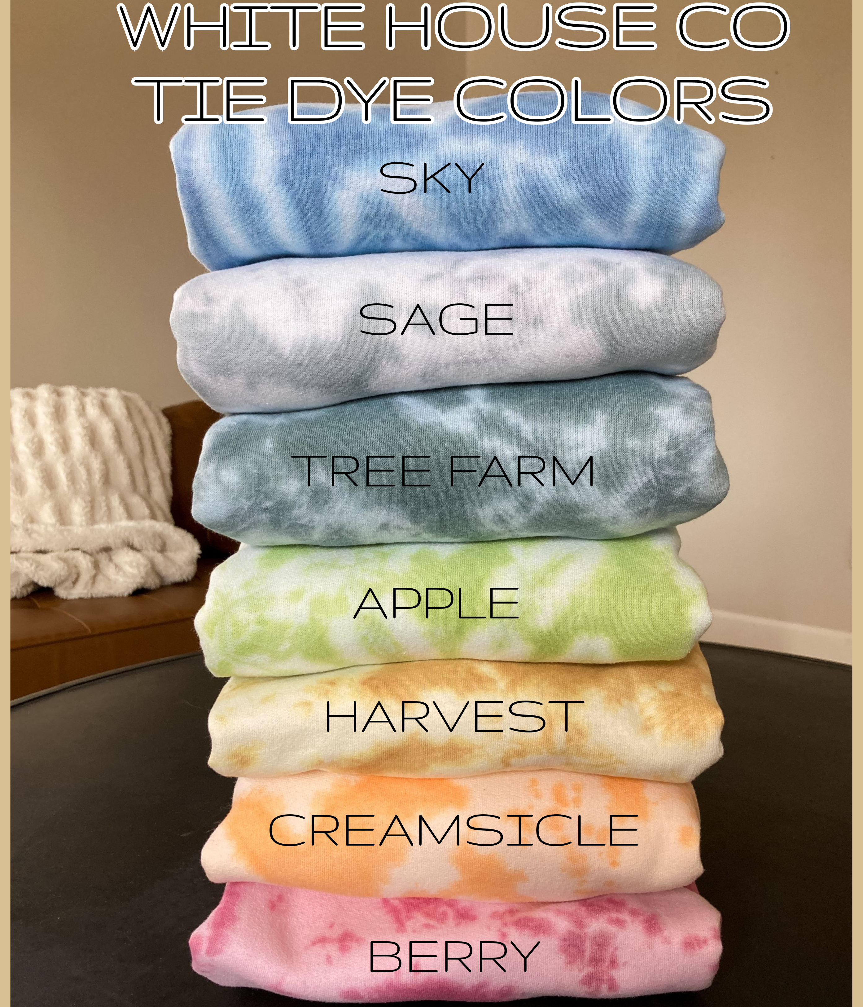 White House Co - Wholesale Sweatshirt - Women's - Tie Dye Crewneck8