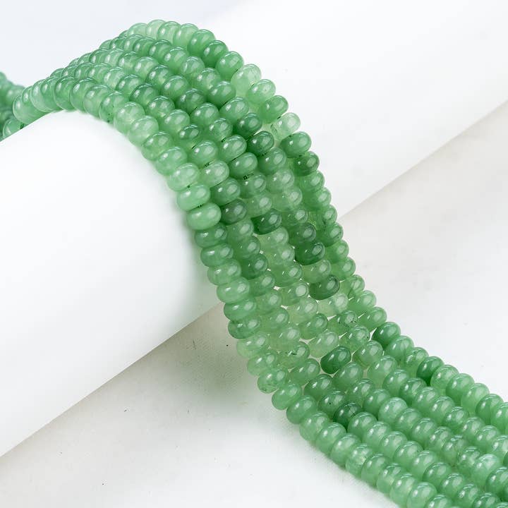 Soothing Crystals Beads - Wholesale Beads - Rondelle Crystal Beads | Green Aventurine | Gemstone Beads 1