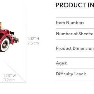 Metal Earth - Wholesale DIY Craft Kit - 1934 Packard Twelve Convertible - COLOR5