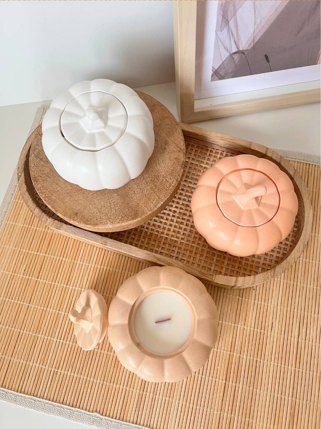 Studio Rein - Wholesale Jar/Filled Candle - Pumpkin Soy Wax Candle | Wood Wick Candle2