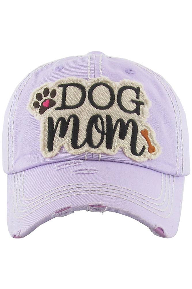 Hana – wholesale Baseballkeps - Dam – DOG MOM keps med vintagepatch och sliten look4