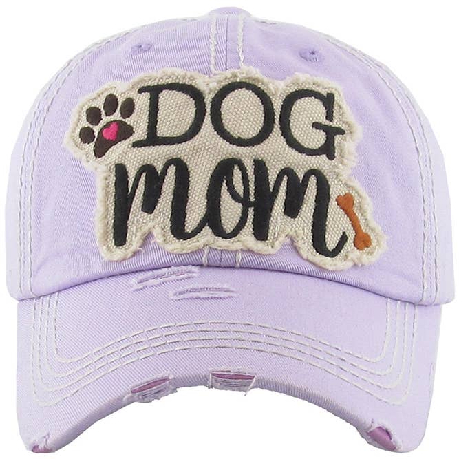 Hana – wholesale Baseballkeps - Dam – DOG MOM keps med vintagepatch och sliten look4