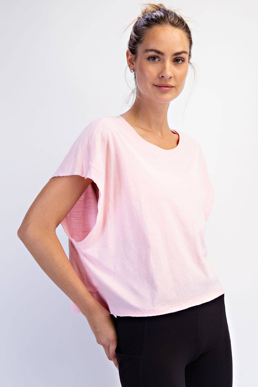 Rae Mode - Wholesale Shirt - Women's - COTTON SLUB OPEN BACK TOP44