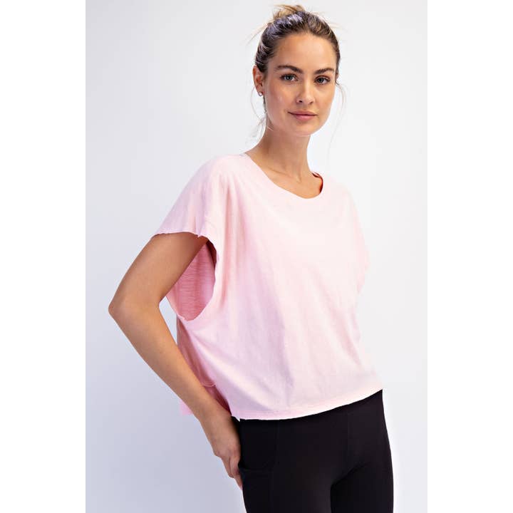 Rae Mode - Wholesale Shirt - Women's - COTTON SLUB OPEN BACK TOP44