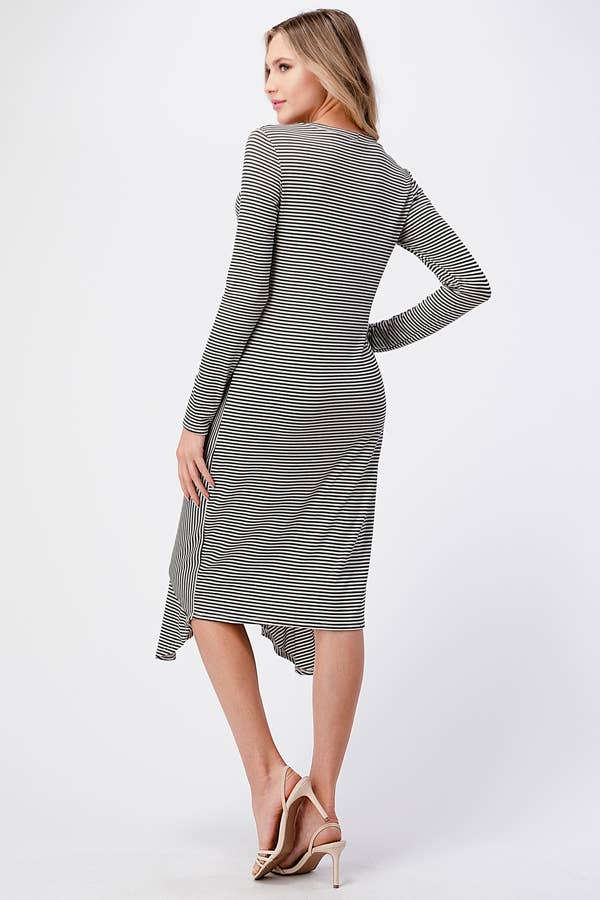 miroh - Wholesale Dress - Women's - Striped Midi Dress3