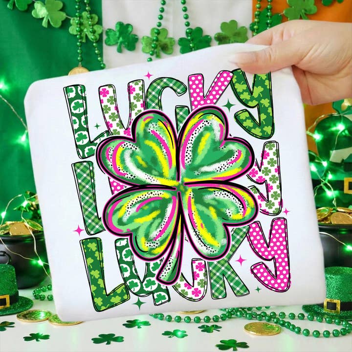 Lucky Shamrock Shirt, St Patrick’s Day Shirt, Lucky Charm for wholesale by CVH DREAMY LTD