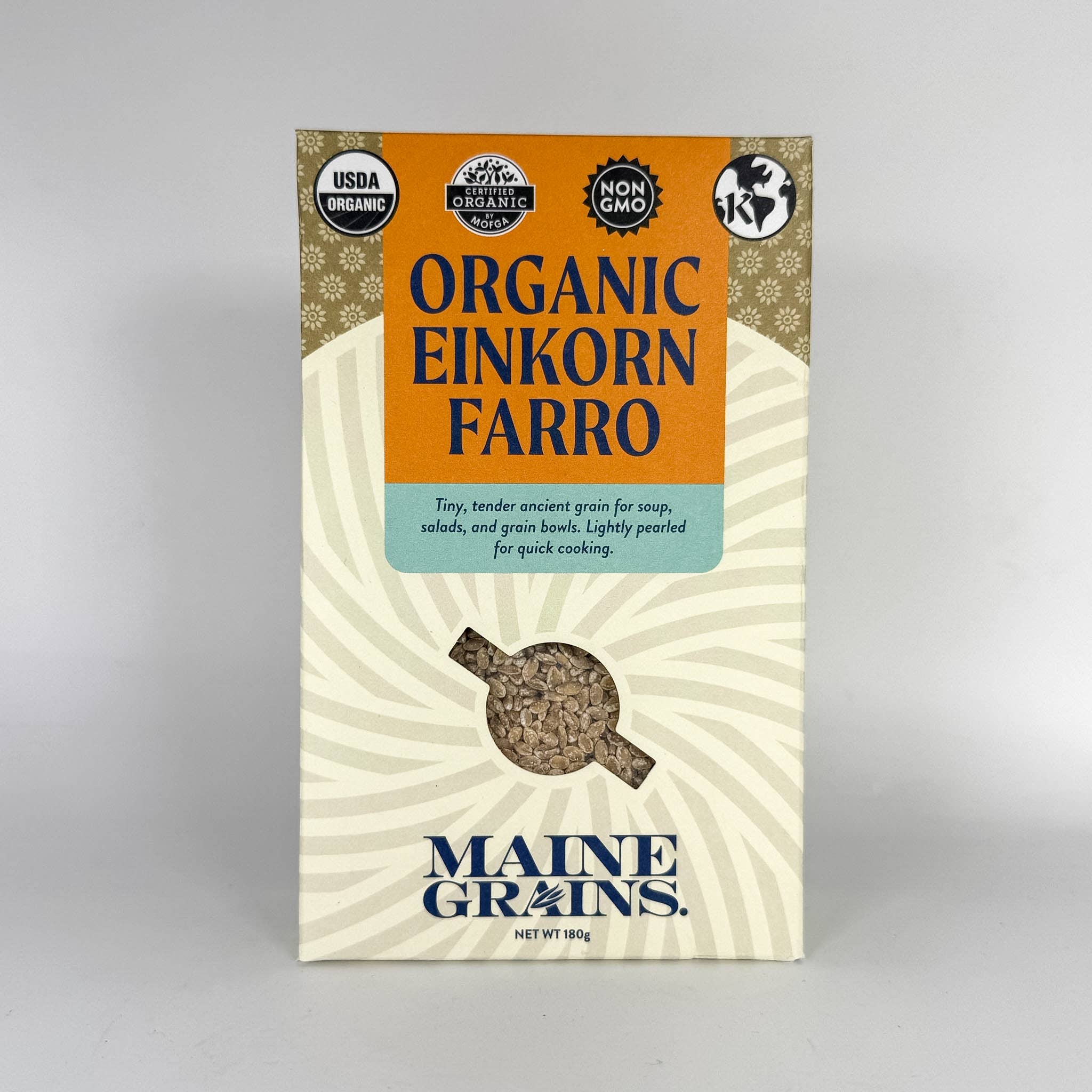Maine Grains - Wholesale Whole grains - Organic Einkorn Farro / Case of 6