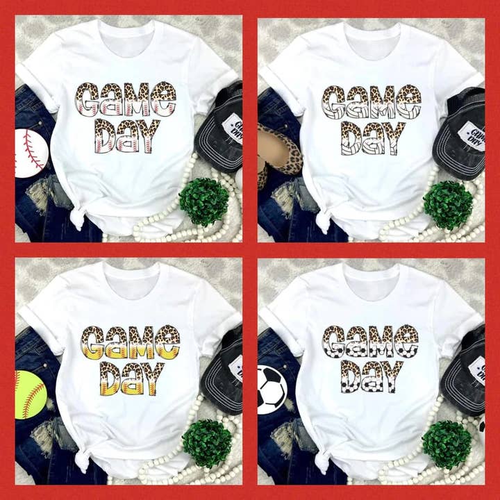 Game Day Leopard for wholesale by Ebony's Tees's and Crafts