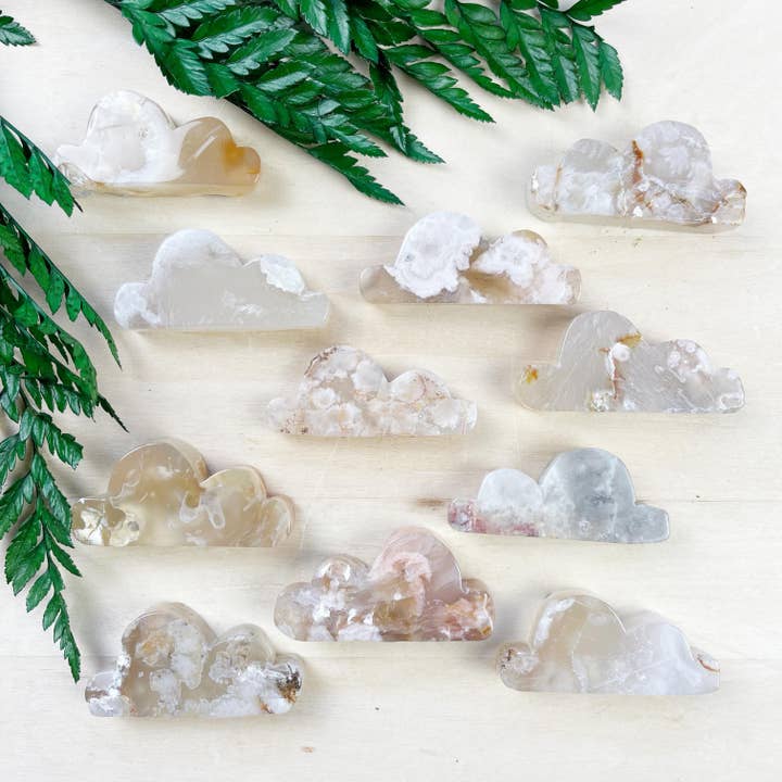 Ewelina Pas Jewelry - Wholesale Spiritual Stone/Crystal - Flower Agate Cloud Carving1