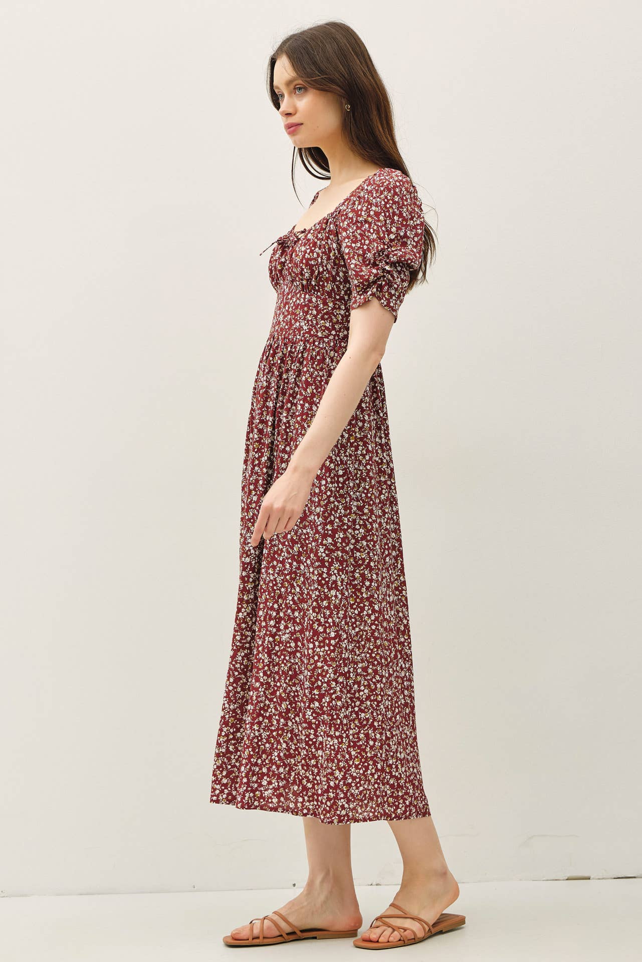 Be Cool - Vente Robe – femme - ROBE FRONCÉE À BUSTIER AVEC MANCHES VOLUMINEUSES7