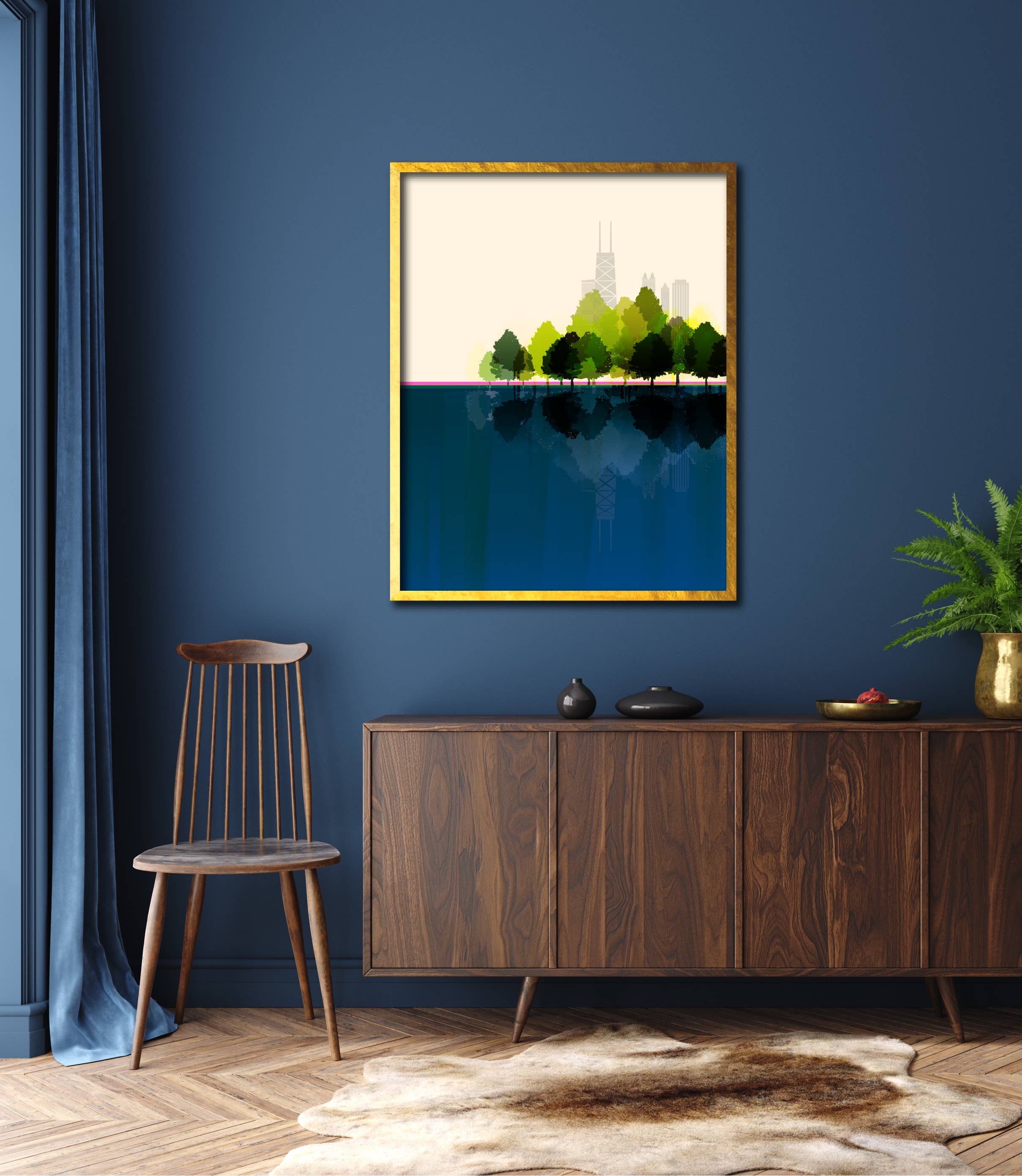 Lucky Skye Graphics - Venta al por mayor Ilustración - Chicago - Ciudad de verano1