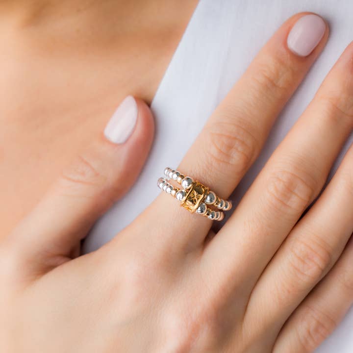 Double Elastic Ring for wholesale by beblue jewelry