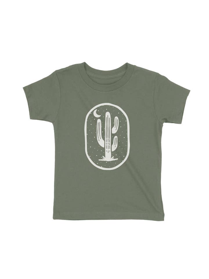Desert Cactus Night Sky Toddler Shirt for wholesale by Buffalo Mountain Print + Supply