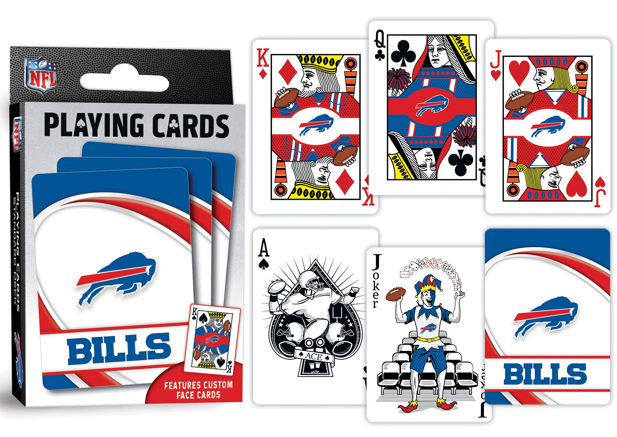 Masterpieces Puzzles - Wholesale Playing Cards - Buffalo Bills Playing Cards2