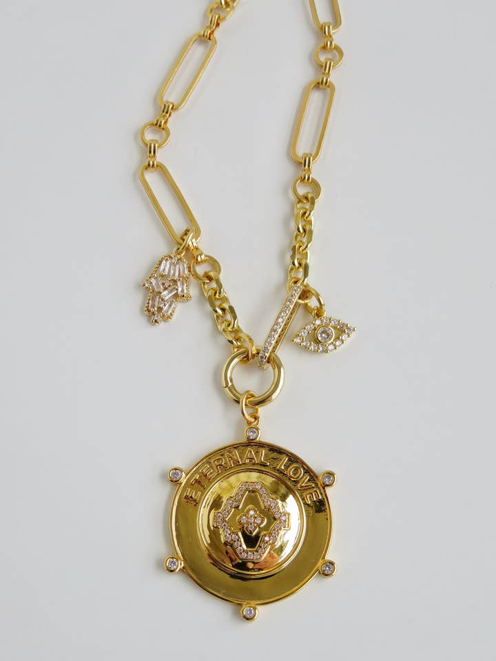 Diamond Mallorca Eternal Love Necklace for wholesale by Boutique Suarez Co.