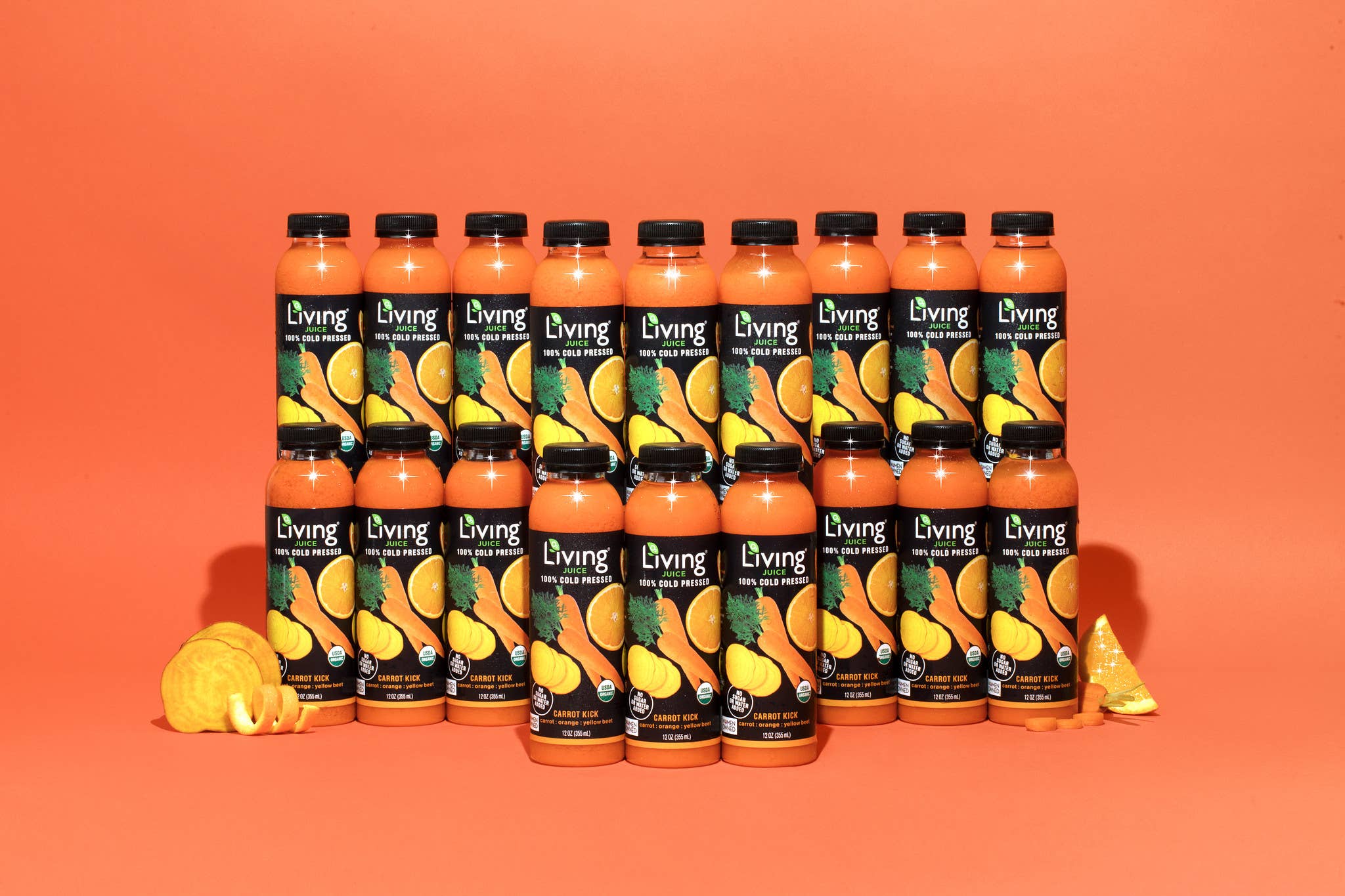 Living Juice - Wholesale Wellness Juice/Tonic - Living Juice Carrot Kick - Organic 12oz Cold Pressed Juice3