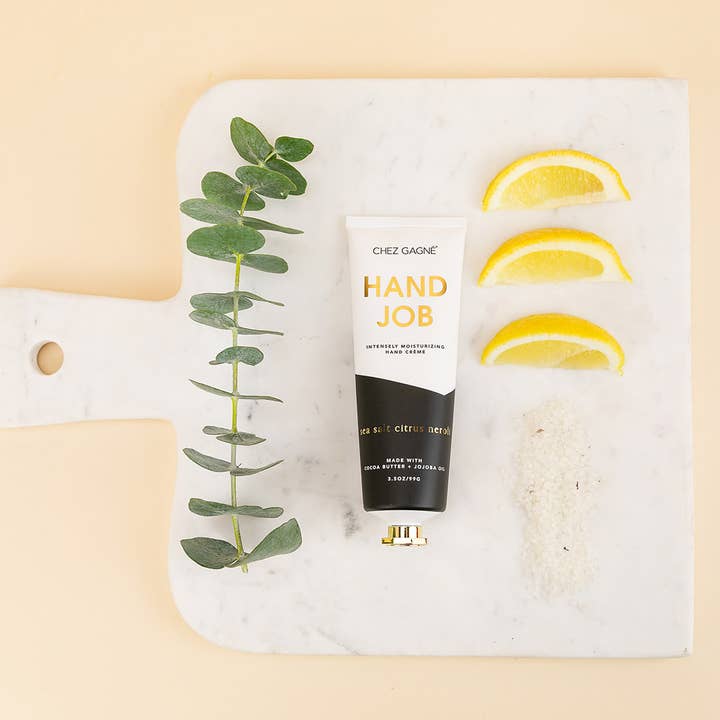 Chez Gagné - Wholesale Hand Cream/Lotion - Hand Job - Sea Salt Citrus Neroli - Vegan Hand Crème - 3.4oz