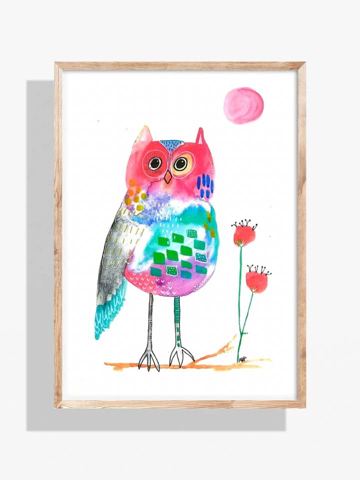 "Beatrice the Owl" for wholesale by One Light Studio