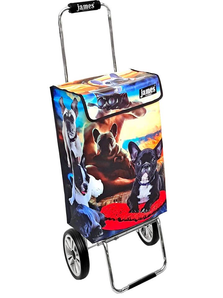 Bulldog Attack James per la vendita all'ingrosso da parte di James - der kultige Einkaufs-Butler