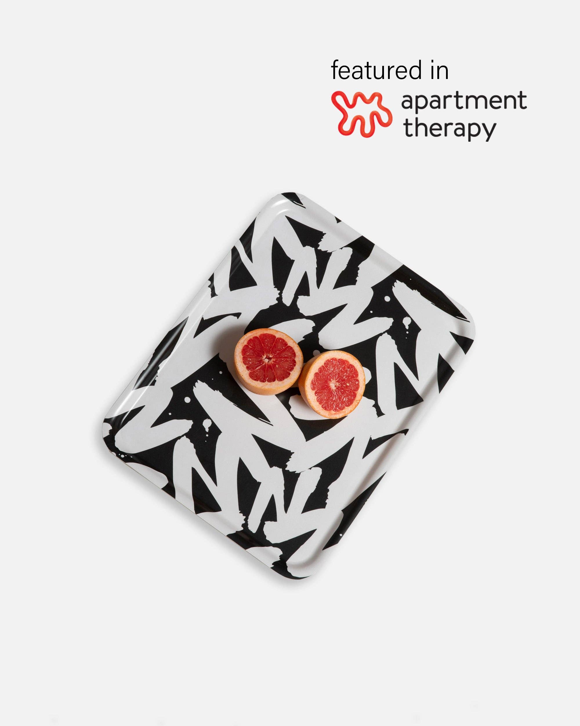 Irregular Sleep Pattern – wholesale Serving tray – Breakfast Tray in Mono 48 x 37cm1