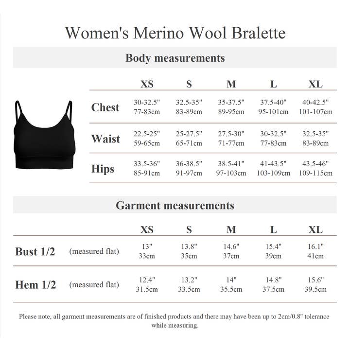 menique - Wholesale Bralette – Women's - Women's 100% Merino Wool Bralette7