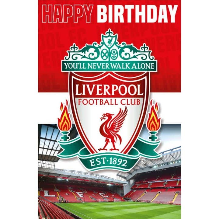 Danilo Promotions Ltd – wholesale Birthday card – LIVERPOOL FC LENTICULAR 3D-EFFECT CARD2
