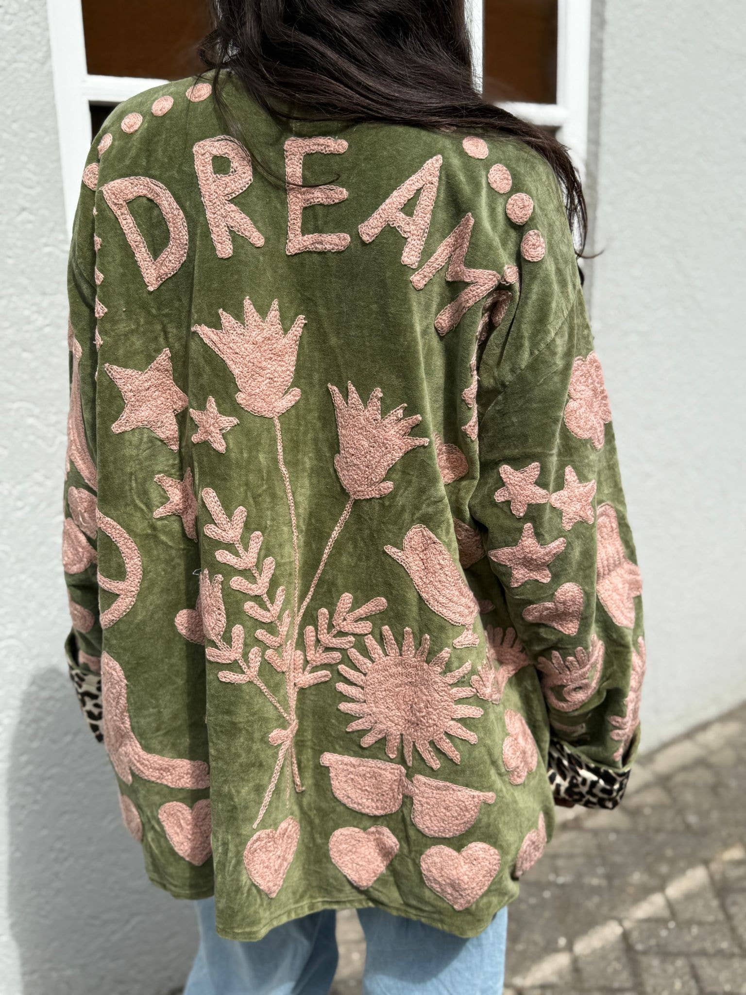ToutVintage - Wholesale Jacket - Women's - Velvet Jacket DREAM green pink12