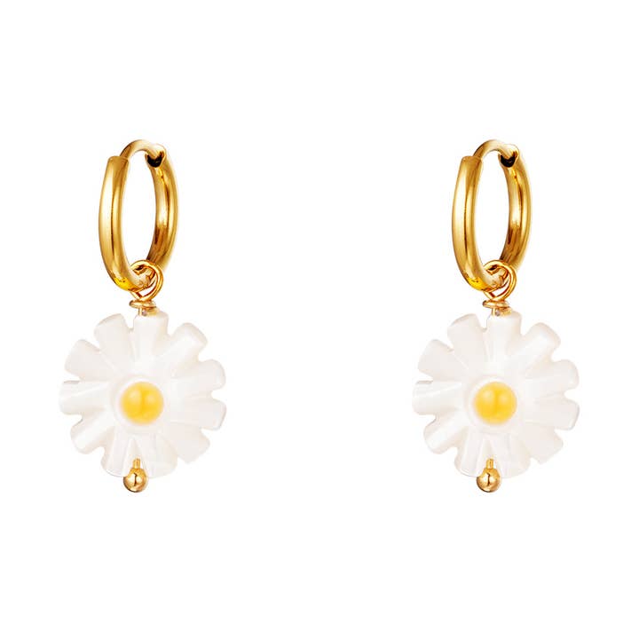 Ohrring Daisy Muschel für den Großhandel von SHINE BUY