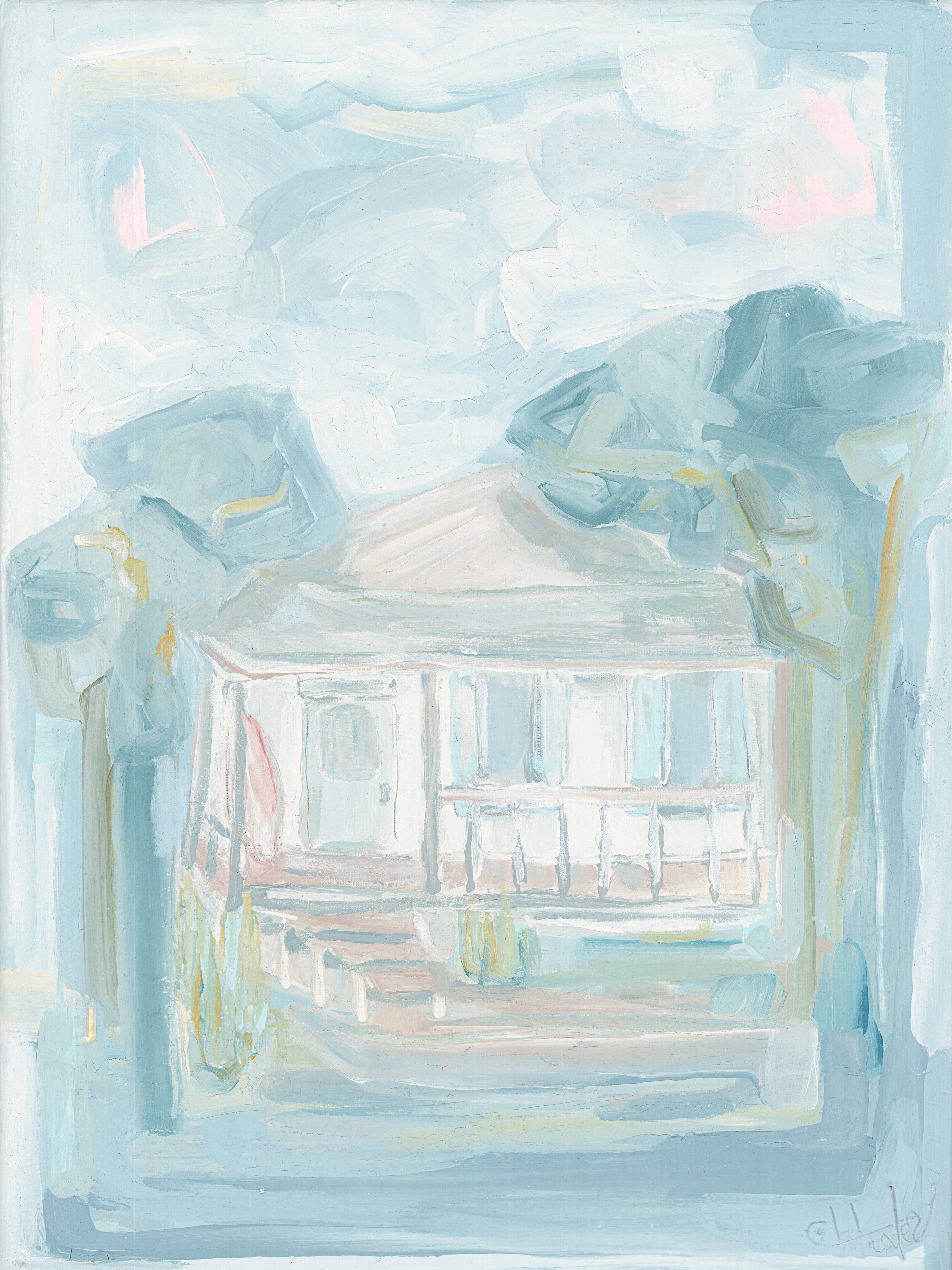 Carol Hunter Art - Wholesale Art Print - SURF SHACK- PINK BOARD1