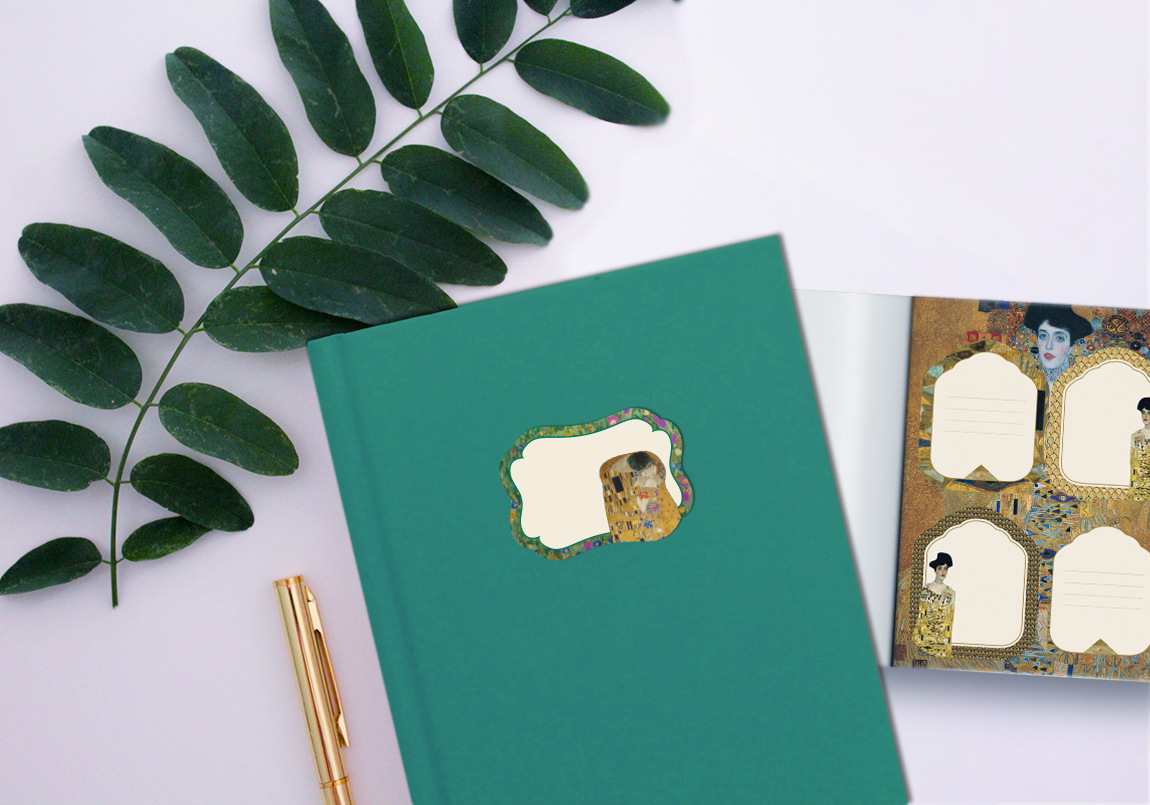 Mon Petit Art - Wholesale Sticker - Bloc d'Etiquettes Gustav Klimt1