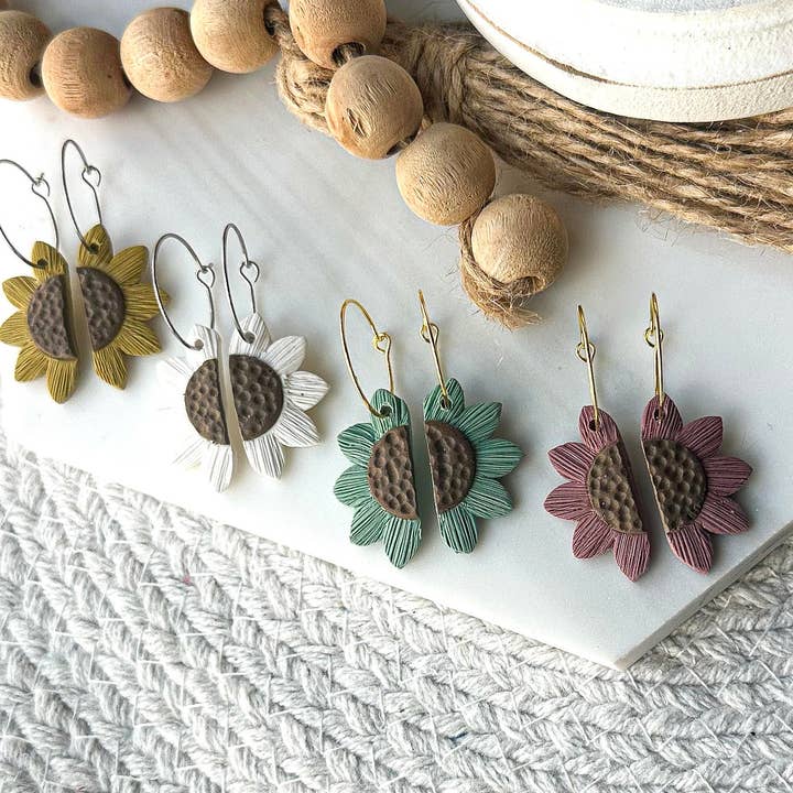 KIMCo. - Wholesale Dangle Earrings - Polymer Clay Earrings - Flowers