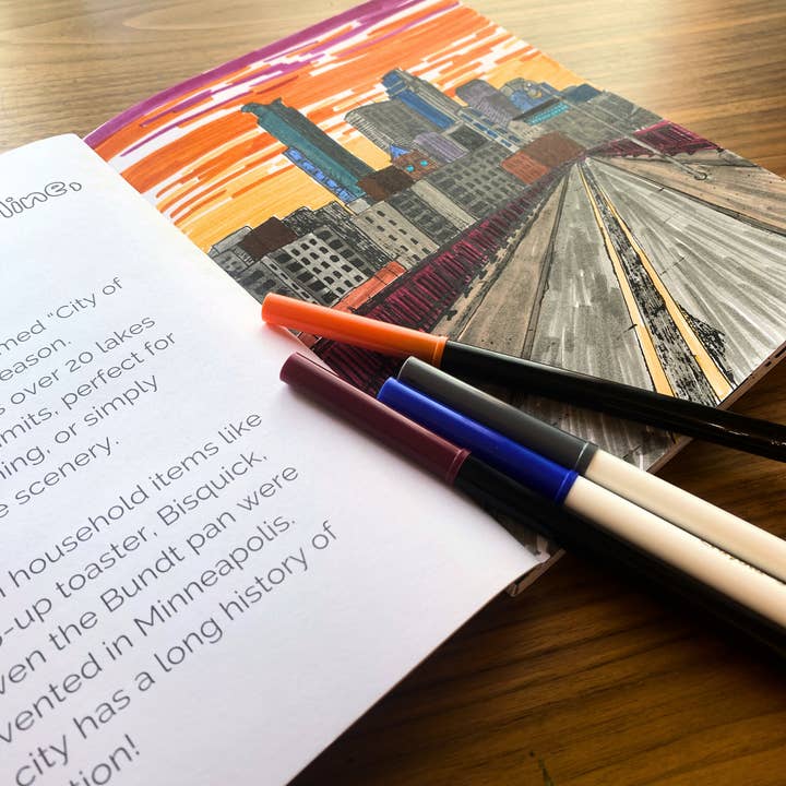 Alyssa Whetstone Art - Wholesale Coloring & Activity Book - Adult - Minnesota Hand-Drawn Coloring Book3