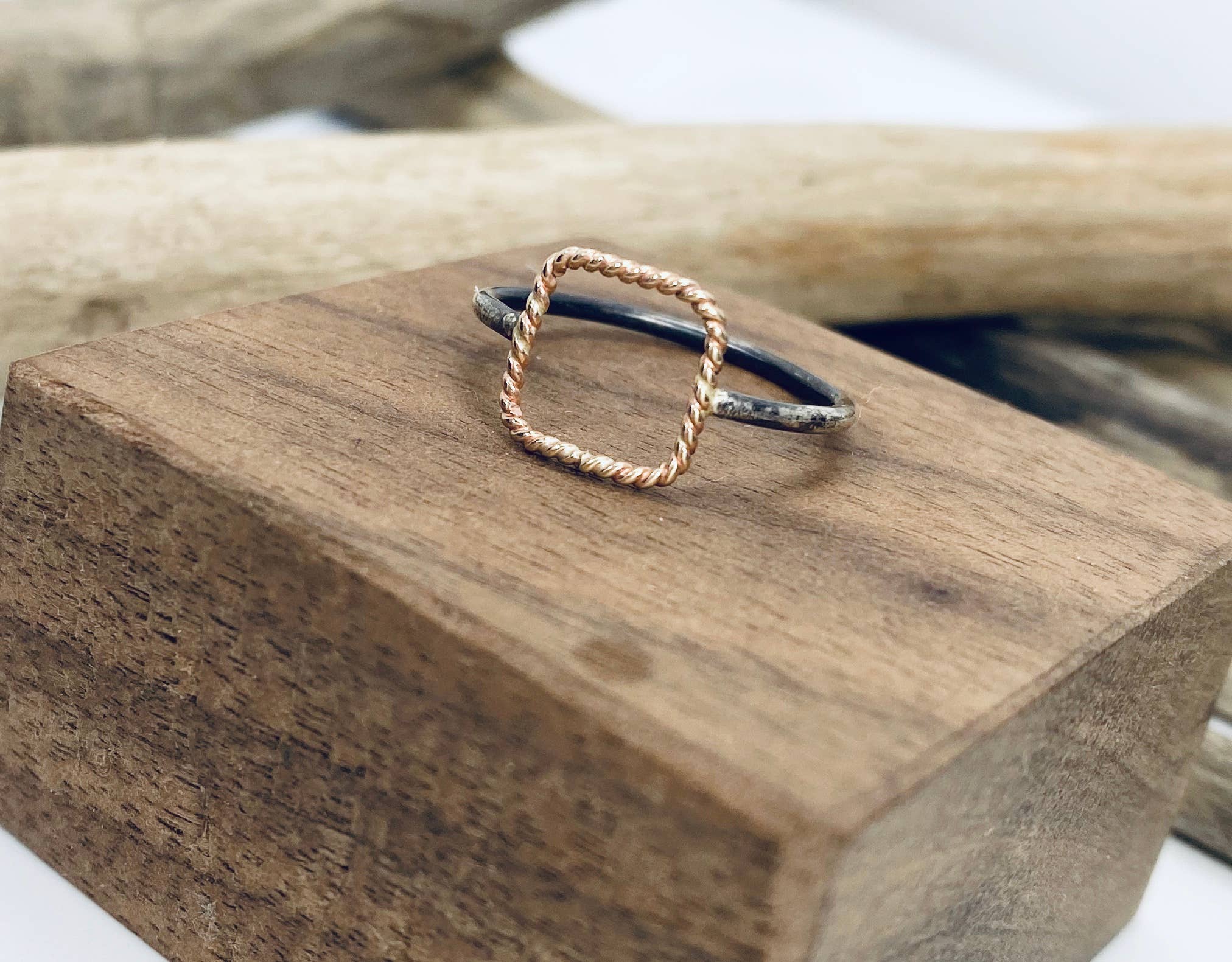 Laura J Designs - Wholesale Band/Stacked Ring - Geometry With a Twist Ring3