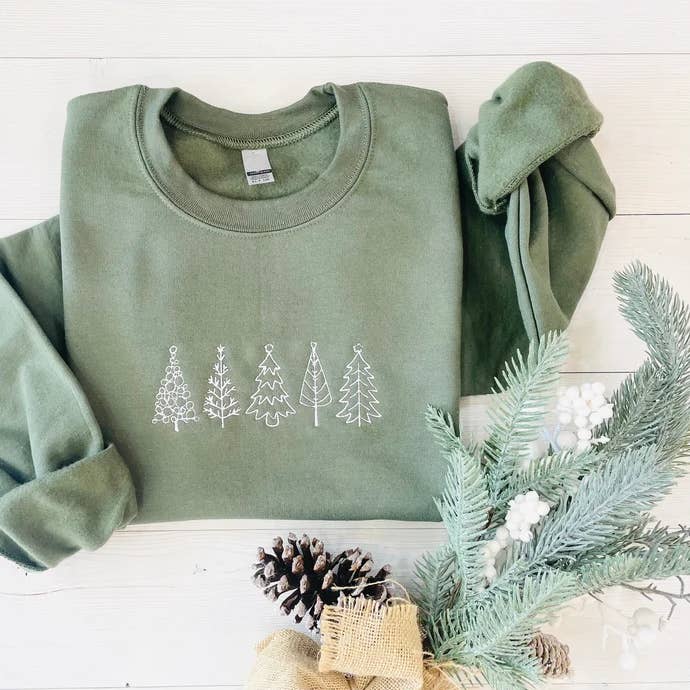 Christmas Trees (embroidered) for wholesale by Laurel Tree and Me