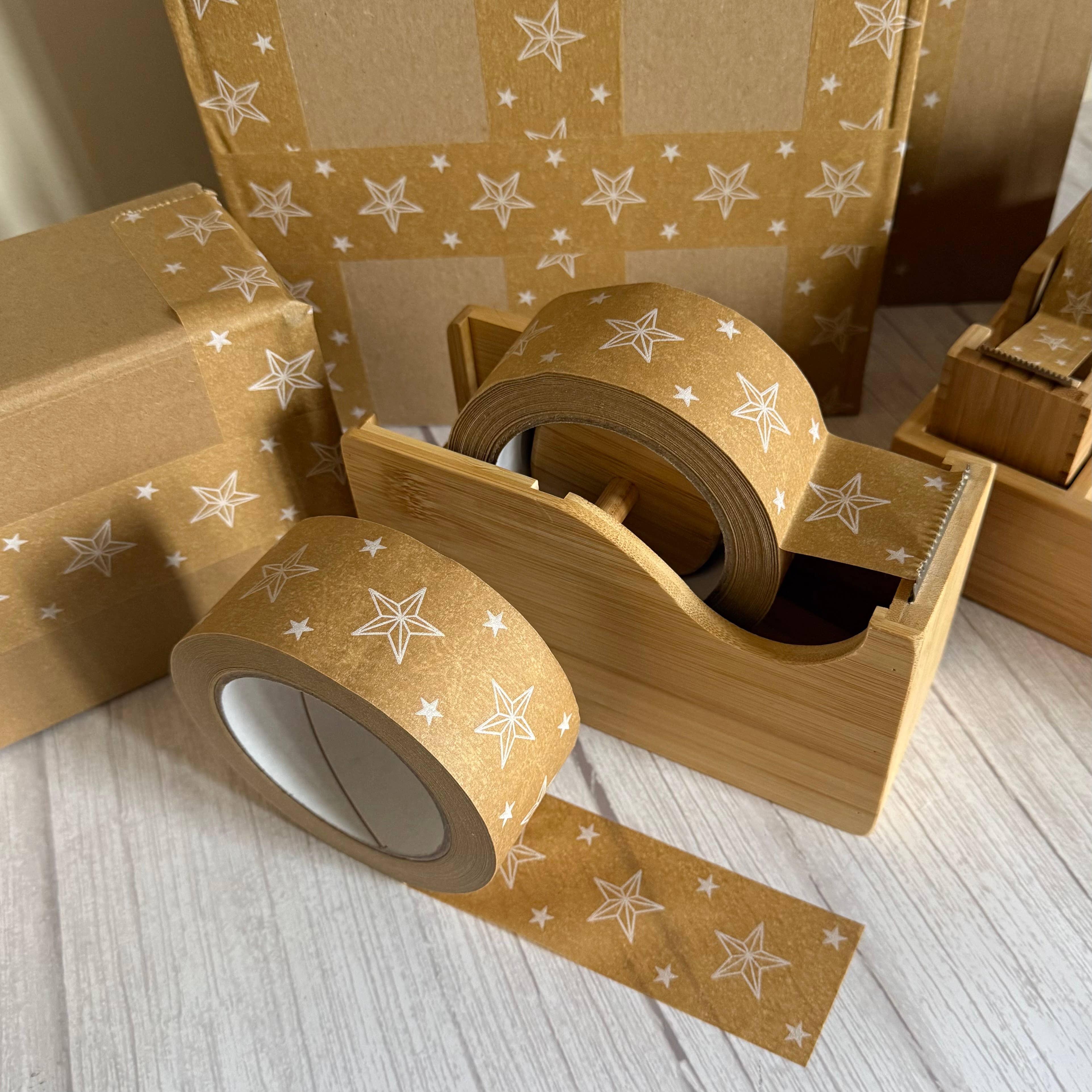 Cascayde – wholesale Tape – Star 48mm - Festive Wrapping & Packaging Tape0